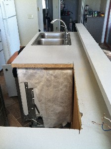 Sink counter before