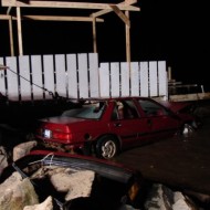 they drove into the lake