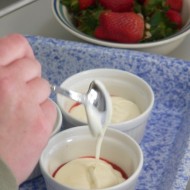 mix the cheesecake filling