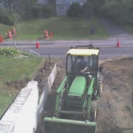 the old retaining wall